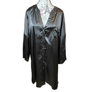 Black Satin pajama top